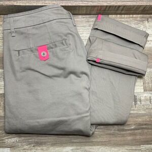 Rapha Mens Original Fit Cotton Trousers Tan Khaki Cycling Commuter 30W 34L